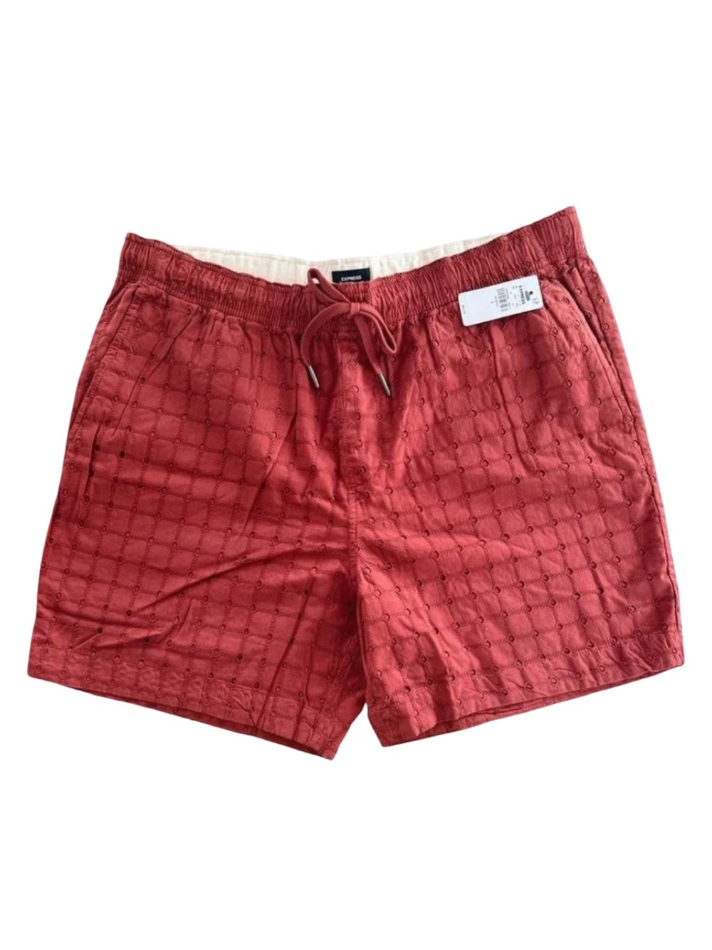 Express Men's Textured Eyelet Shorts NWT Size L
